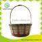 Bamboo material shopping basket with fixed handle