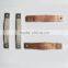 Customized white and red color Electrical ground strap flat copper flexible busbar