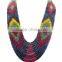 Natural Multi Sapphire Faceted Beads Necklace, Ruby, Emerald, Sapphire
