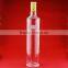 New design boston round bottle square glass liquor bottle liquor bottle factory