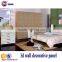Eco-friendly 3d effect wood decorative wall panel insulated interior wall panel
