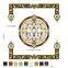 Elegant sauna floor decoration custom make water jet stone medallions