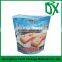 Customized printed wholesale price HDPE resealable stand up cooked chips food bag packaging in Dubai wholesale market