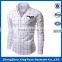 Special shirt for men plaid long-sleeved shirt fashion pocket design