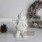 Christmas Giftware White Ceramic Snowman With Sledge
