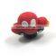 Promotion Gift Car Shaped Kids shoe charm Wholesale PVC 3d Shoe buckles