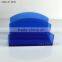 Unique deisgn cardboard blue acrylic brochure holder