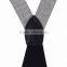 Canvas X shape metal 4 clips suspender