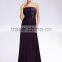 Off shoulder ruffle simple purple latest dress designs formal evening dress 1313