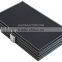 Traditional DOMINOES in FAKE LEATHER Black Vinyl Box with Classic White Stitch - D6, D9, D12