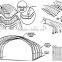 PRO Screw-joint arch roof production line or roll forming machine for building