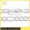 Wholesales Designs 18K Gold Long Stainless Steel Mens Jewelry Figaro Resin Chains Link Necklace(SC-004)