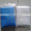 Promotion disposable PE blue rain poncho with logo