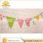 Best selling various colors of party string triangle banner party supplies