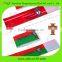 Adjustable captain armbands with hook and loop closure