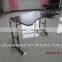 Height Adjustable Iron Wooden Table