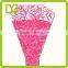 wholesale fashion eco friendly custom printed bopp flower sleeve bag