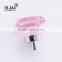 Porcelain Emerald Pink Furniture Hardware Drawer Cabinet Glass Knob