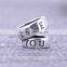 T153 Custom Made Alphabet LOVE YOU logo jewelry charms