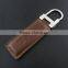 Wholesale custom logo printing business keychain leather
