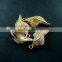 12x22mm 14K light gold plated sea shell DIY pendant charm supplies findings 1850185