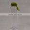 borosilicate glass bottle water bottle with portable lid N6431