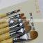 Natural Bristles 1pcs Round Shape Wood Handle Artist Paint Brush