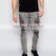High quality distressed grey man denim skinny jeans pant ripped skinny jeans production line(LOTA003)