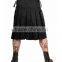 Dark Street style gothic pleated straps utility kilt (ROCK018)