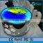 led light up interactive liquid table,lava color liquid high gloss coffee table
