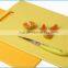 Lemon Yellow LFGB Non-slip Plastic Cutting Board