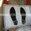 White dispasable PE plastic foot mat for car cleaning