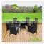 Audu Atlanta Outdoor Garden Rattan Dining Set With Lazy Susan