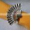cheap gold fan napkin ring