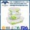 Nested glass storage container with lid