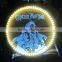 Custom round barrel LED wall sign illuminated sign