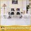 Metal Cultured Marble Dining Table Marble Living Room Furniture