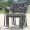 high quality outdoor cast aluminum dining furniture/ cast aluminum furniture garden set