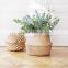 Natural small folding seagrass basket, panier basket