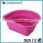 Foldable silicone food container, folding FDA grade case