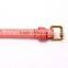 Fashion rivets decorated pin buckle sex girl thin pink PU waist belt