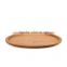 Round plates and tableware use natural bamboo tray fruit serving tray