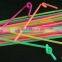 Multicolored Plastic Magic Straws 100pcs per pack