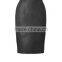Fasshion vintage long skirts with back slit ladies leather skirt