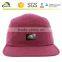 5-panel cap with leather label, 5 panel hat wholesale hats cap