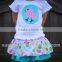 Newest design western style wholesale children's boutique clothing Sets