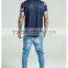 2016 Fashion Design Mens Baseball Jersey with Sublimation Printed Sleeves 100% Polyester Curved Hem 1/4 Zipper Baseball T Shirt