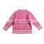 Two pockets girls cable knit pattern open chest cardigan sweater