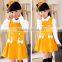 2016 new girls in autumn child bow double breasted Princess Dress skirts children A word skirt