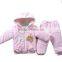 Europe style latest cute children girl cloth suit children winter baby clothes